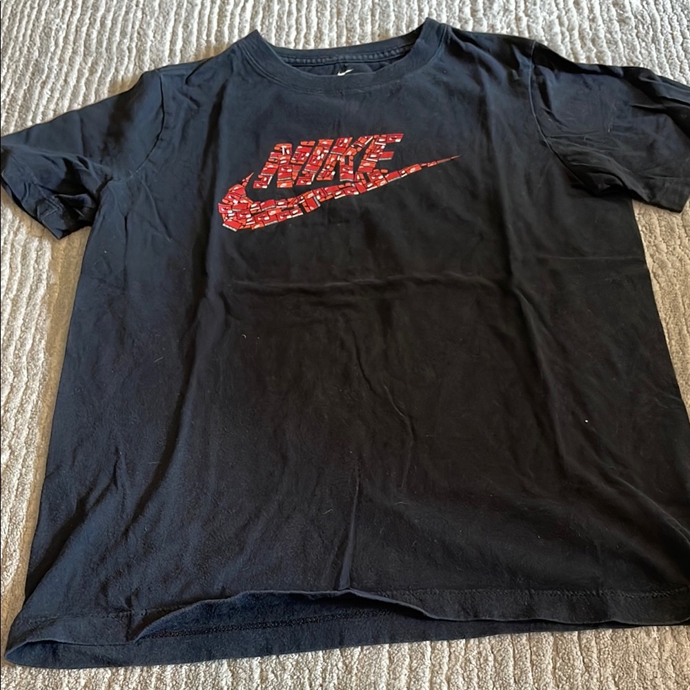 Nike Black Tee with Red Graphic